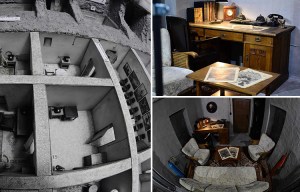 Berlin museum reveals fascinating scale model of the underground bunker where Hitler spent his final days