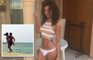 Michelle oozes sex appeal in crochet bikini on romantic break with Mark Wright