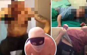 Shocking footage of drug-fuelled prison violence shows lags wearing masks and pretending to be 'fighting dogs'