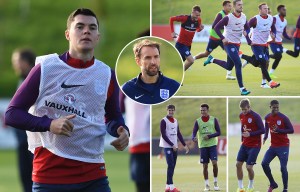 England stars enjoy first training session under new boss Gareth Southgate ahead of Malta World Cup clash