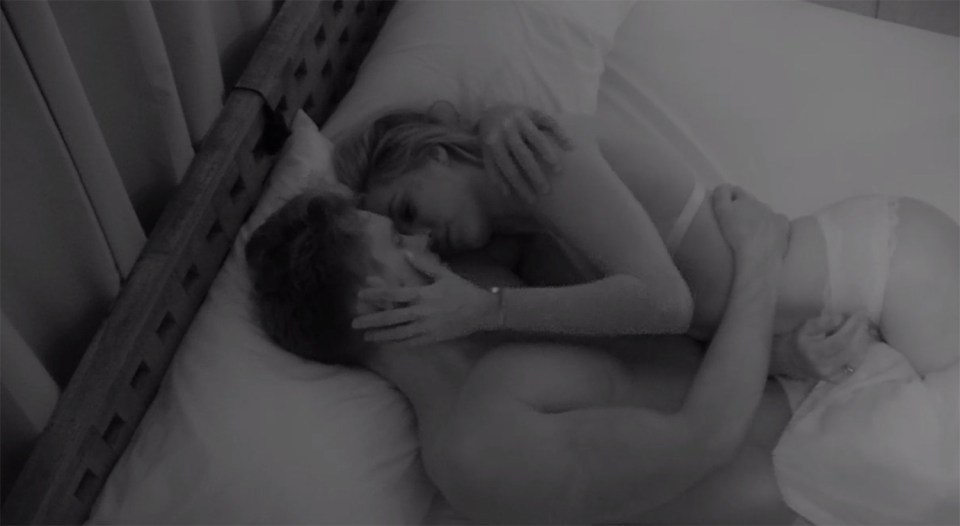 Lillie and Gaz are later seen kissing and making up mas they strip off and get in bed