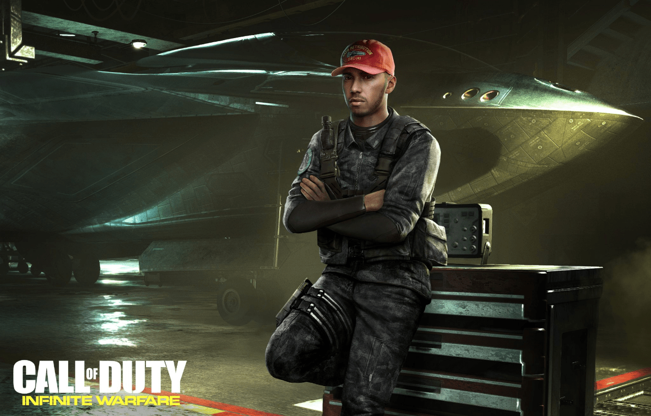 Lewis Hamilton stars in the latest instalment of Call of Duty