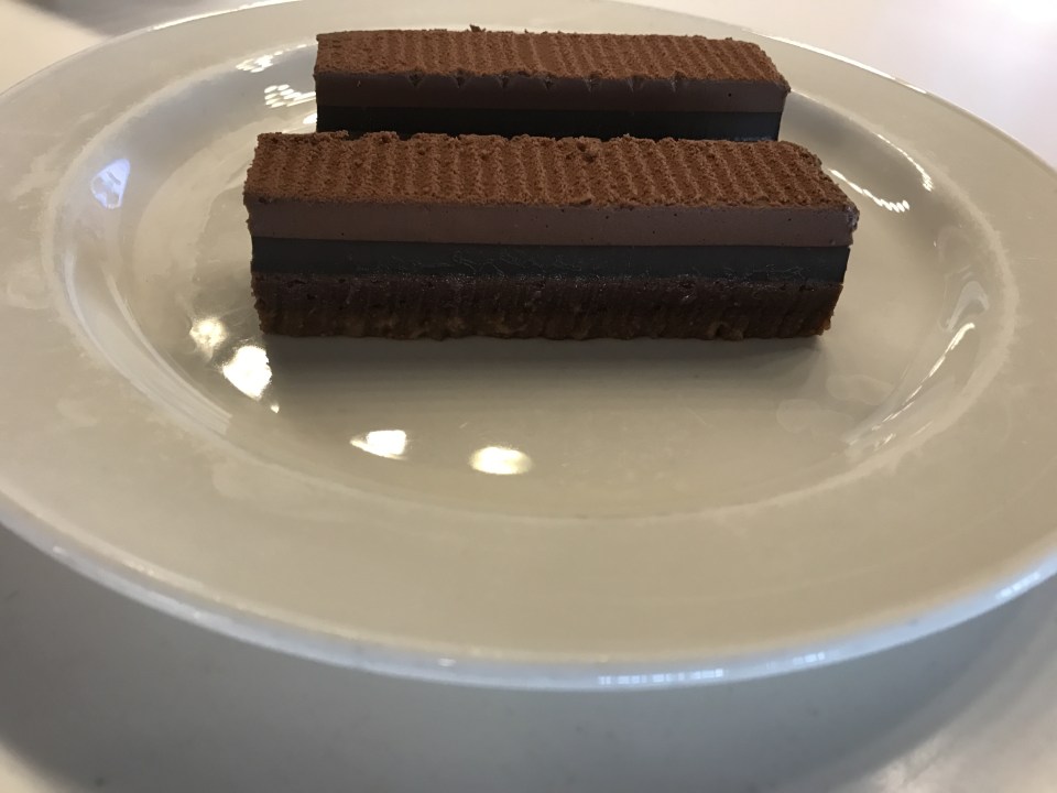 The dessert is rich and only £2.50