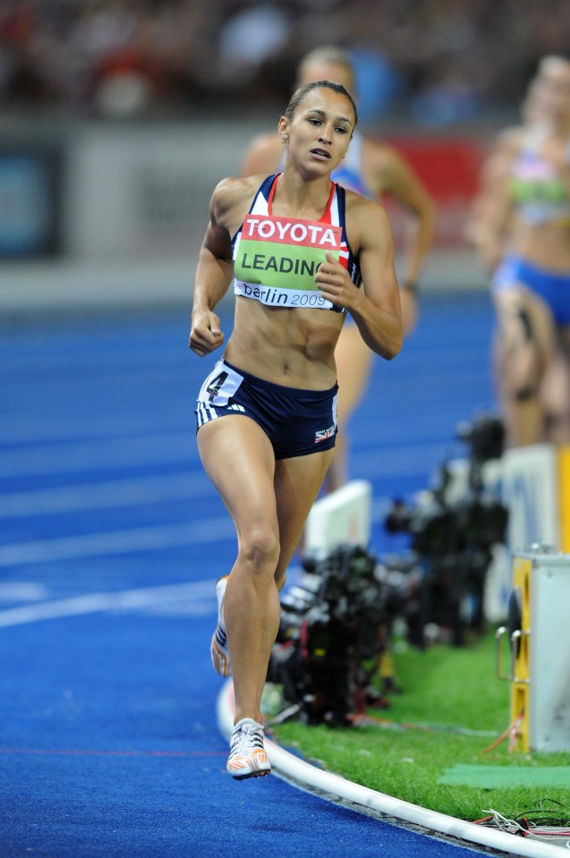 Great Britain's Jessica Ennis on her way to winning the heptathlon 800m Athletics - IAAF World Athletics Championships - Berlin 2009 - Olympiastadion