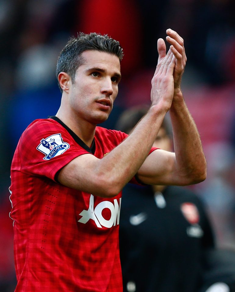 Robin van Persie netted over 100 goals for Arsenal and Manchester United