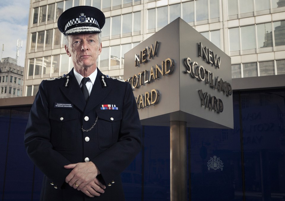 Outgoing Met boss Sir Bernard Hogan-Howe apologised for 