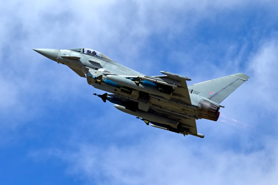 Four typhoon jets escorted the Mexican aircraft to safety after it lost contact with the control room (stock image)