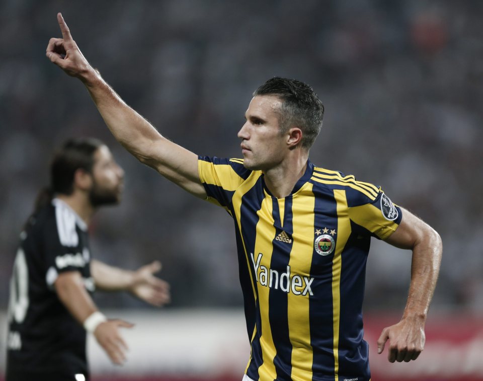 Robin van Persie will 'home' to Old Trafford tonight playing for the Turkish giants
