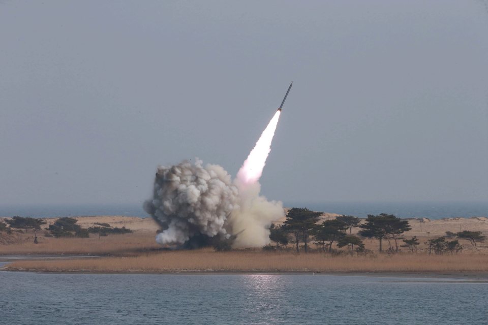 North Korea launches projectile into the sea
