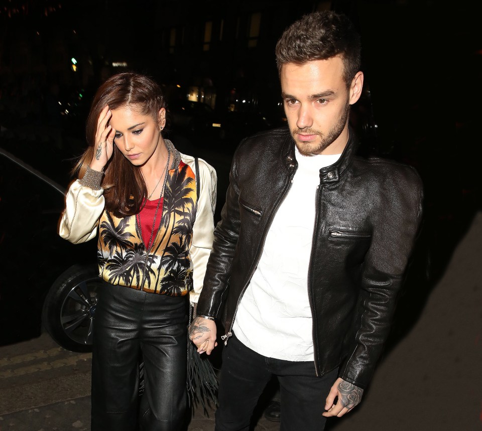 Cheryl Cole & Liam Payne arrive at Sexy Fish Restaurant