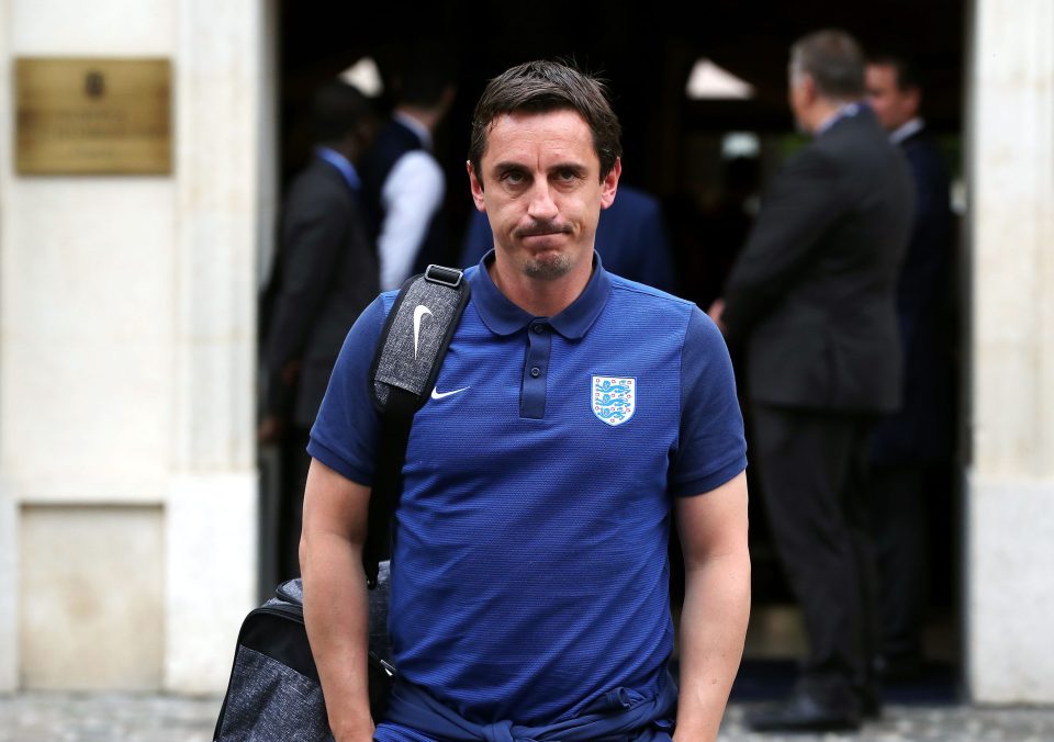 Neville exited the Three Lions after their Euro 2016 defeat against Iceland