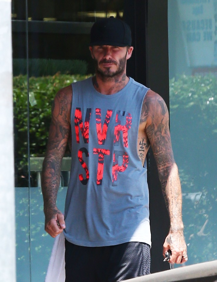 David Beckham was at the same gym as the 