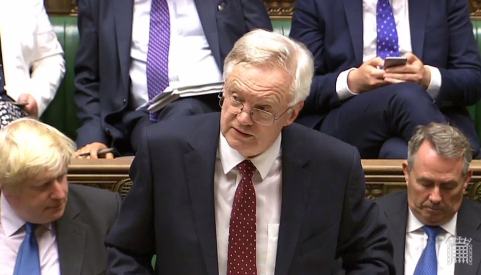 British Secretary of State for Exiting the European Union David Davis
