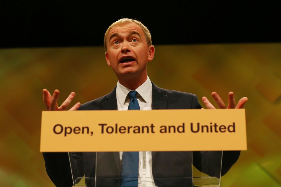 Lib Dem chief Tim Farron said Davies 'should hang his head in shame'