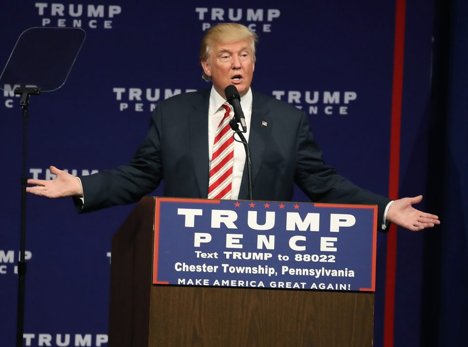 Donald Trump Holds Campaign Event In Pennsylvania