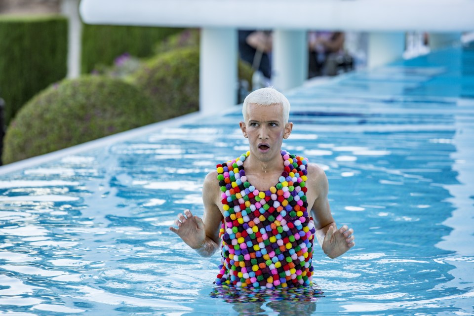 Ottavio pushed Bradley into the pool at Judges' Houses