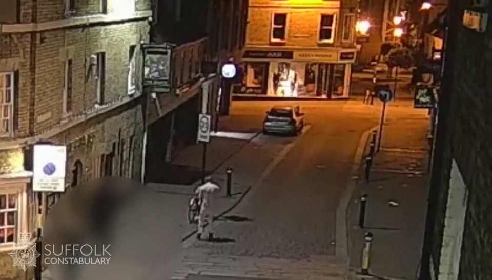 The 23-year-old looked unsteady on his feet as he wandered down the road last week