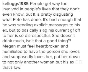 One fan sympathised with how heartbroken Megan must be by the news 