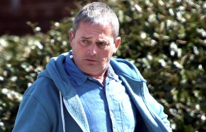 Handyman caught performing solo sex act while watching porn on his phone in communal gardens