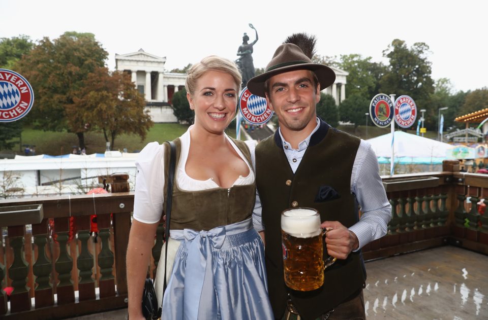 Bayerns long-serving Philipp Lahm is so stranger to the beer festival