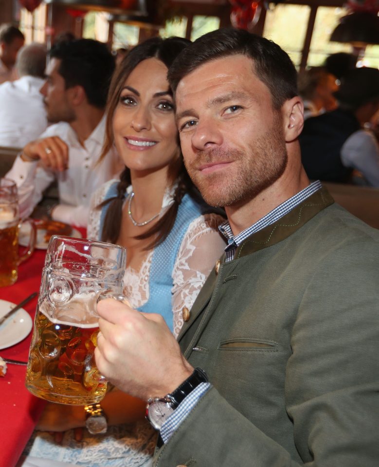 Xabi Alonso soaking up the atmosphere