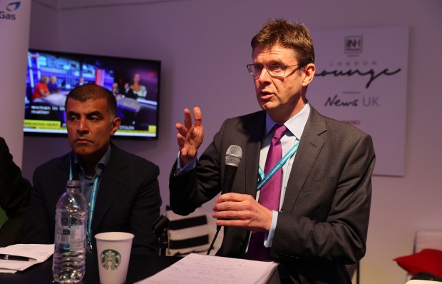 Business Secretary Greg Clarke at The Sun and Centrica breakfast fringe