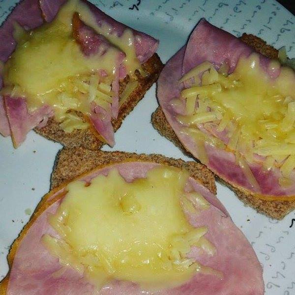 This cheese and ham toastie looks like a student meal 