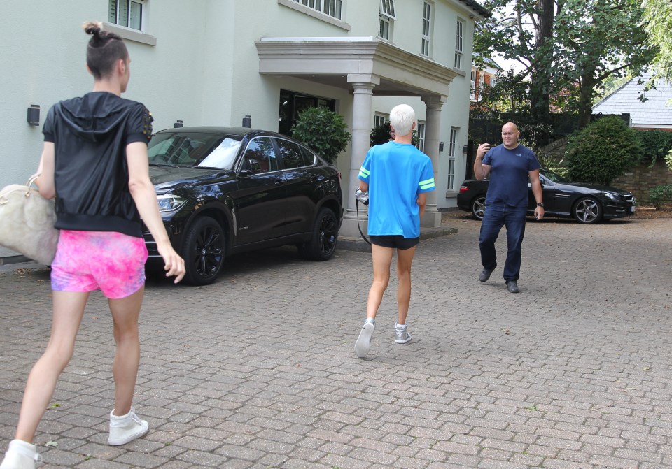 The groups arrived back at their new home after a hectic day of training 