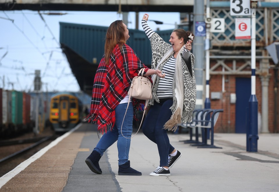 They met for the first time at Doncaster station