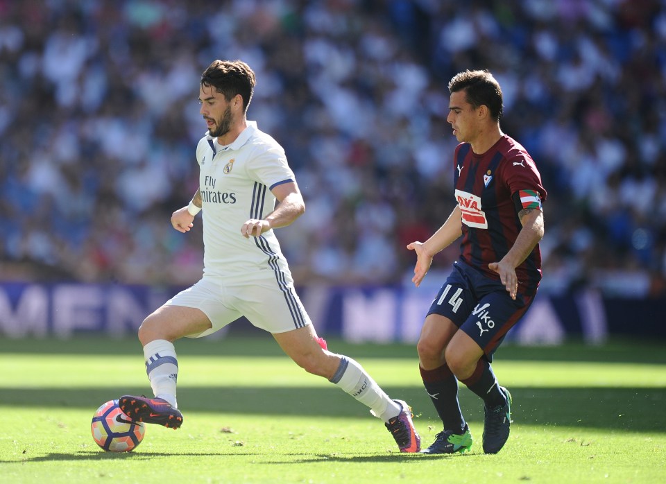 Isco has made just one La Liga start this season