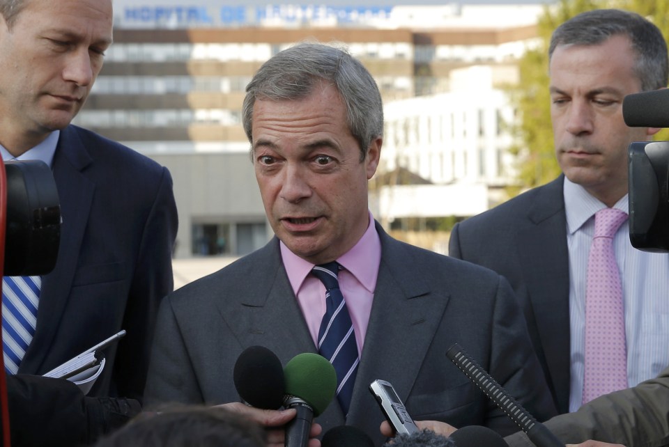 Farage said he was probing what had happened at the meeting, but confirmed the matter had not yet been referred to the police