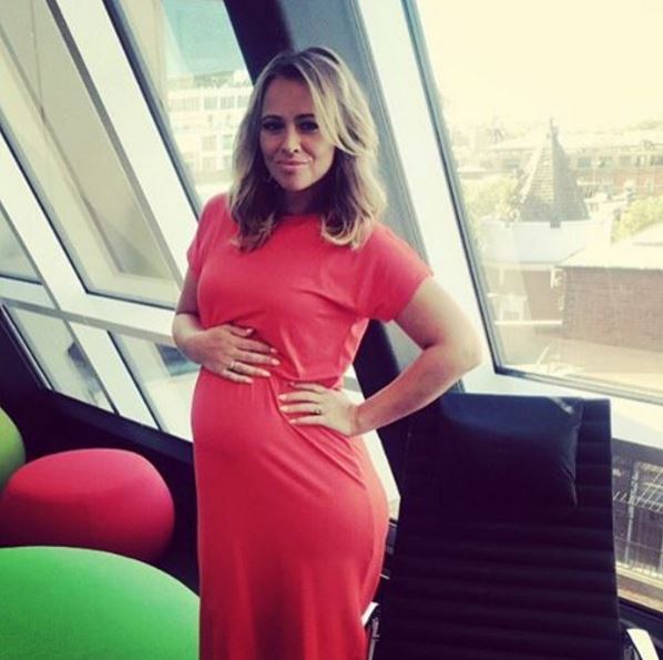 Kimberley is awaiting the birth of her second child
