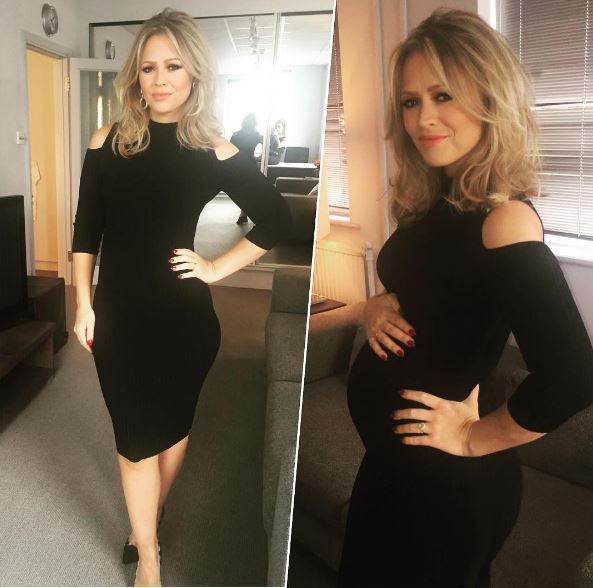 Kimberley looked radiant in a stunning black dress