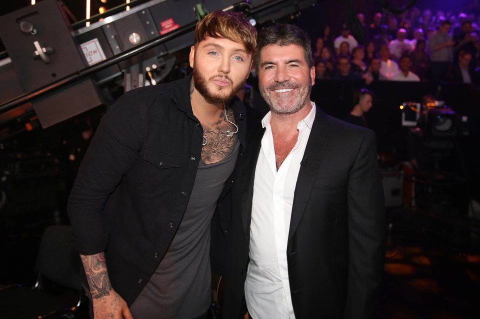 James Arthur and Simon Cowell