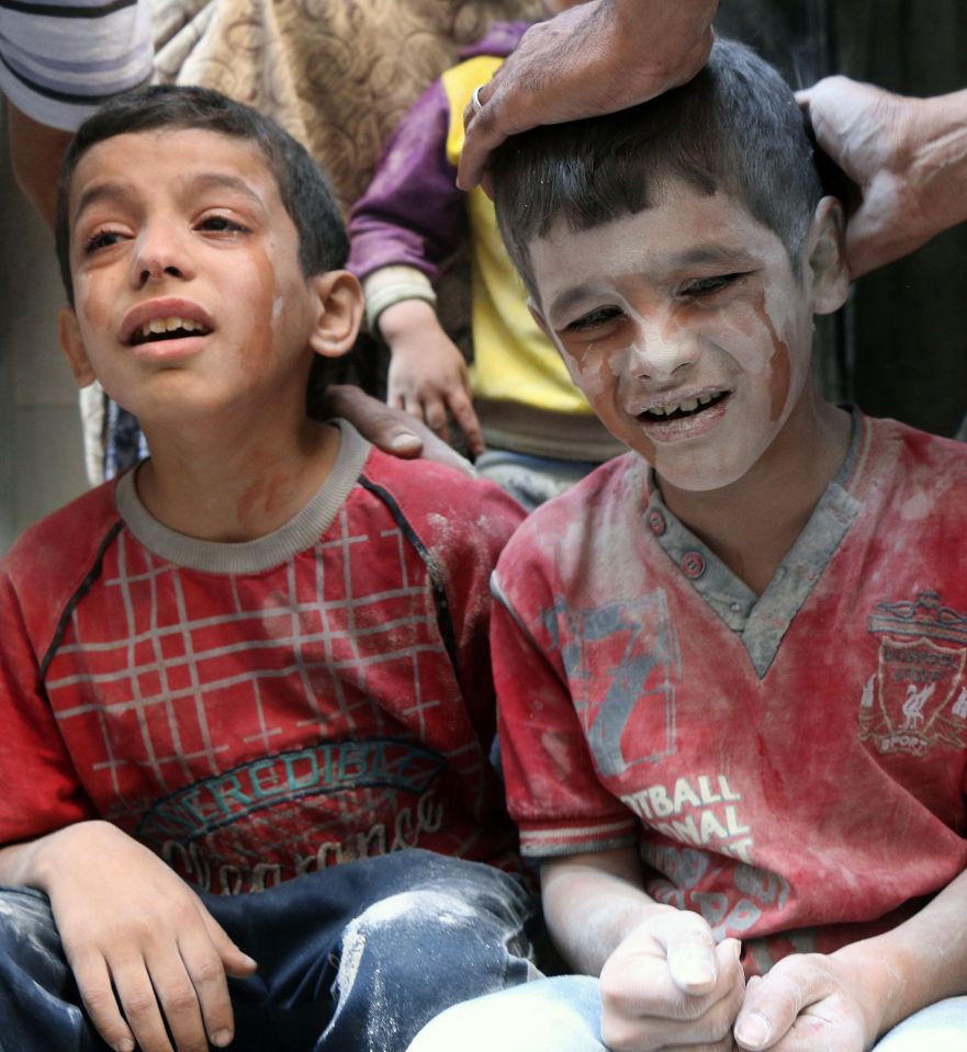 EDITORS NOTE: Graphic content / Syrian b