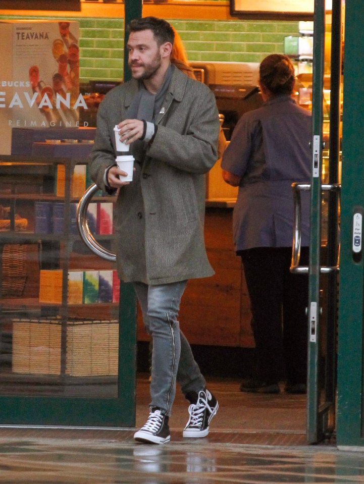 He later picked =up some coffees before heading home 