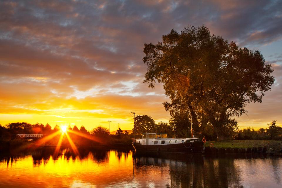 Leeds Liverpool Canal pictured on Tuesday, with the settled weather set to change over the weekend
