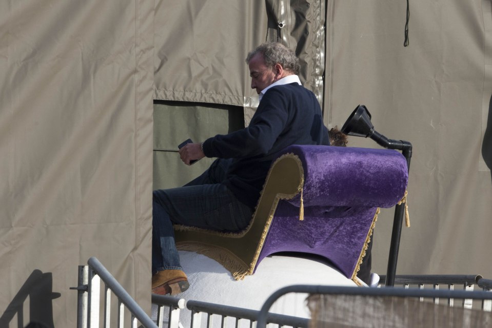 Pictures have left fans puzzled about what Clarkson is actually up to