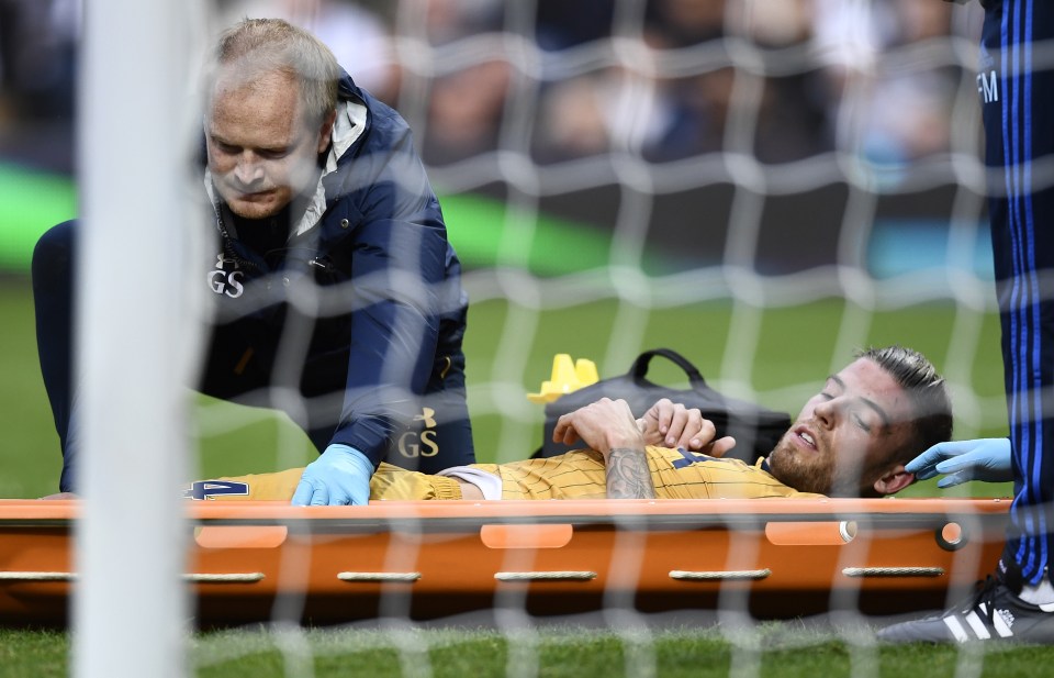 Toby Alderweireld was taken off in the game against West Brom