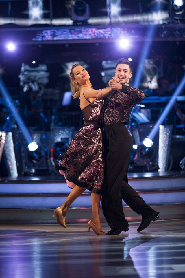 Laura Whitmore has returned to Strictly Come Dancing rehearsals for the first time since her foot injury