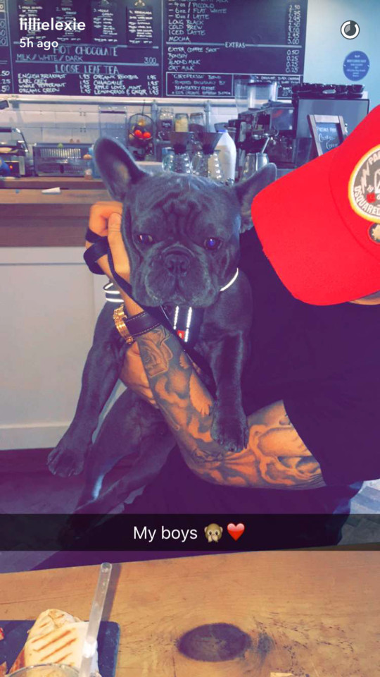Lillie shared a picture of Josh - showing the same tattoos 