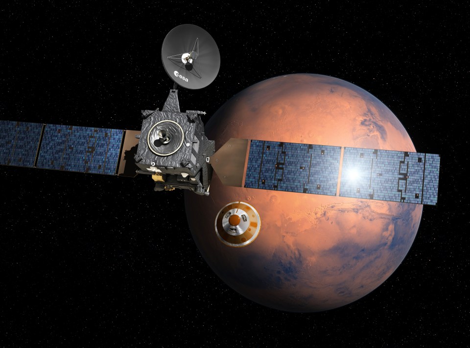 Artist's impression of the ExoMars spaceship 