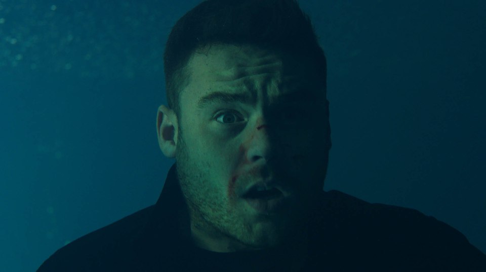Aaron Dingle is submerged in water in teaser shots for tonight's show