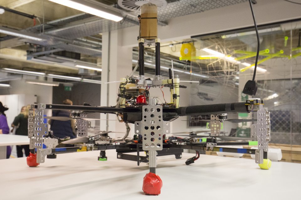 The internet shopping giant says the flying robots will be able to carry 2kg packages up to 15 miles 