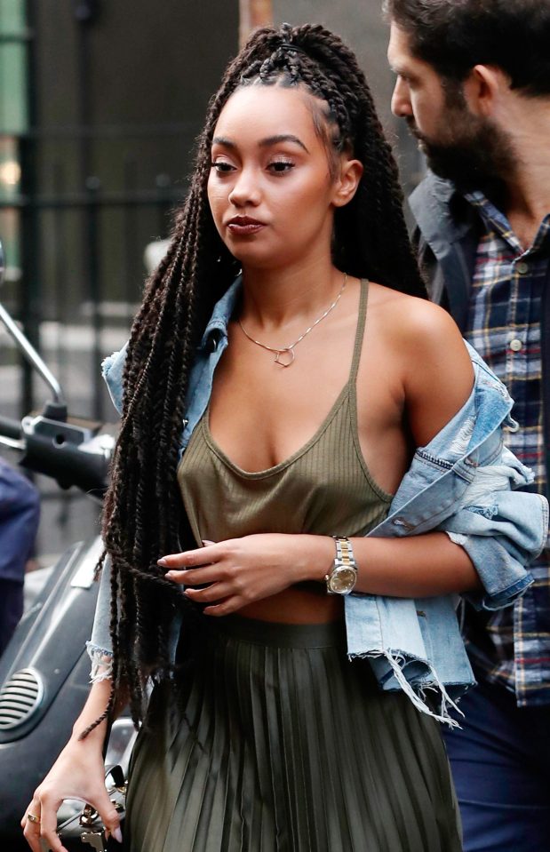 On Monday, Leigh-Anne Pinnock added fuel to the fire by going braless