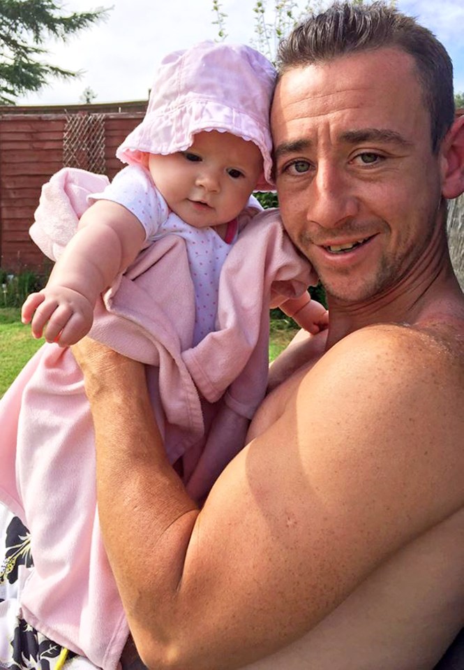 Dad Jamie was forced to say goodbye to his baby daughter after she fell ill