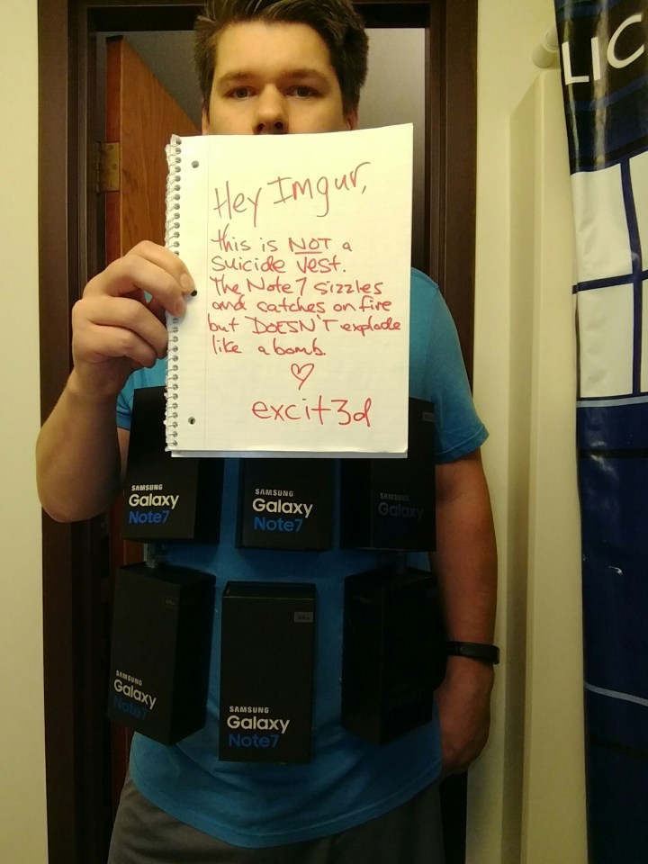 The creator responded to criticism that he looked like a suicide bomber in the getup 