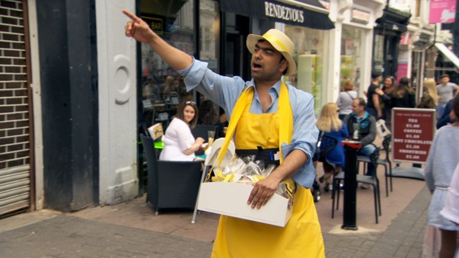 Karthik Nagesan tries his best to sell the team's product 