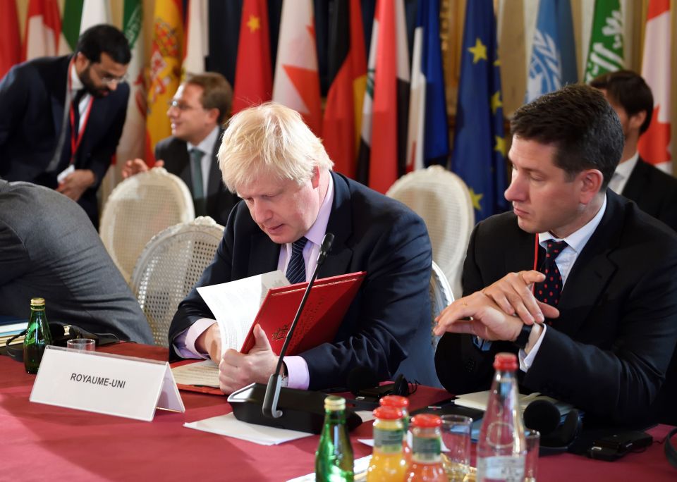 Mr Johnson attended the international meeting co-hosted by France and Iraq on the future of Mosul