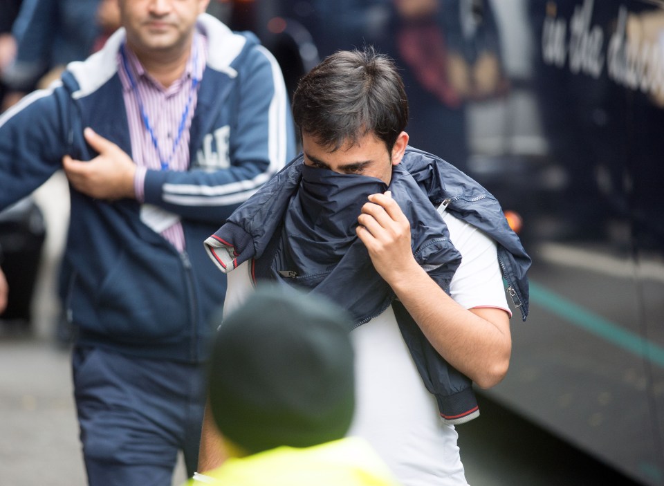 A Calais migrant child arriving in the UK